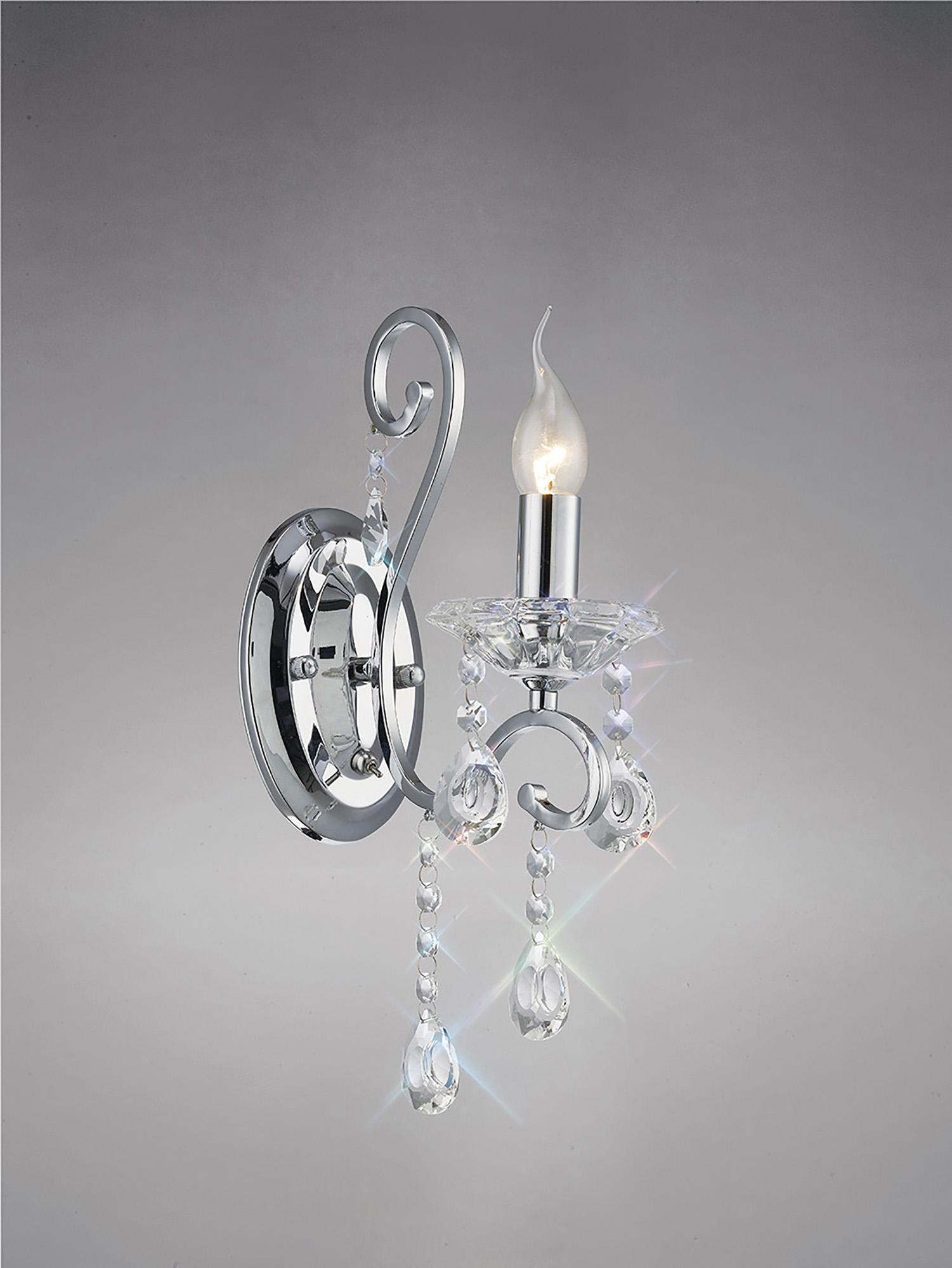 Vela Crystal Wall Lights Diyas Armed Wall Lights